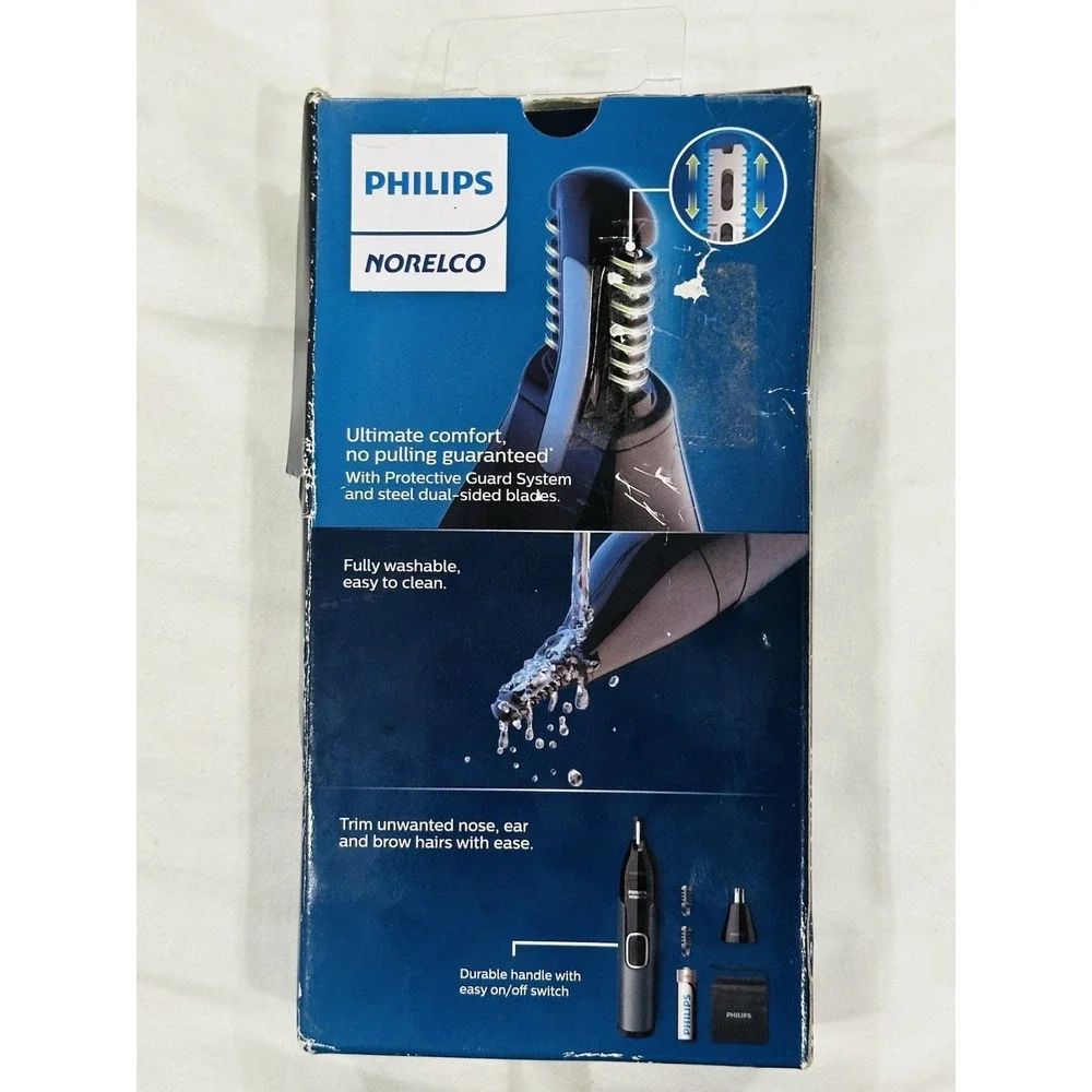 Philips Norelco Nose Trimmer 3000 For Nose Ears and Eyebrows, Black, NT3600/42